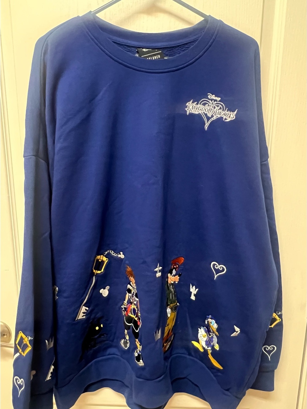 Disney Kingdom Hearts Navy Blue Character Crewneck Sweatshirt